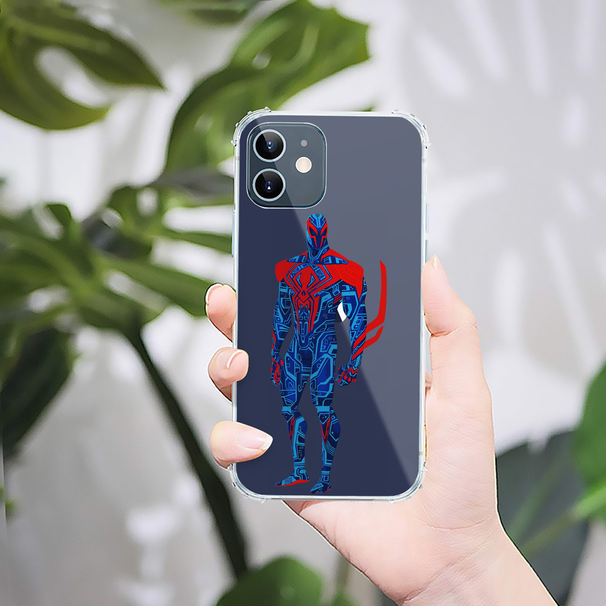 （画像用） Spider Man スパイダーマン 【iPhone 12シリーズ対応】透明スマホケース（クリアソフトケース）